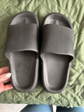 Classic Black Slide Sandals